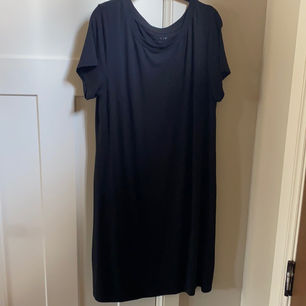 Black tshirt style dress